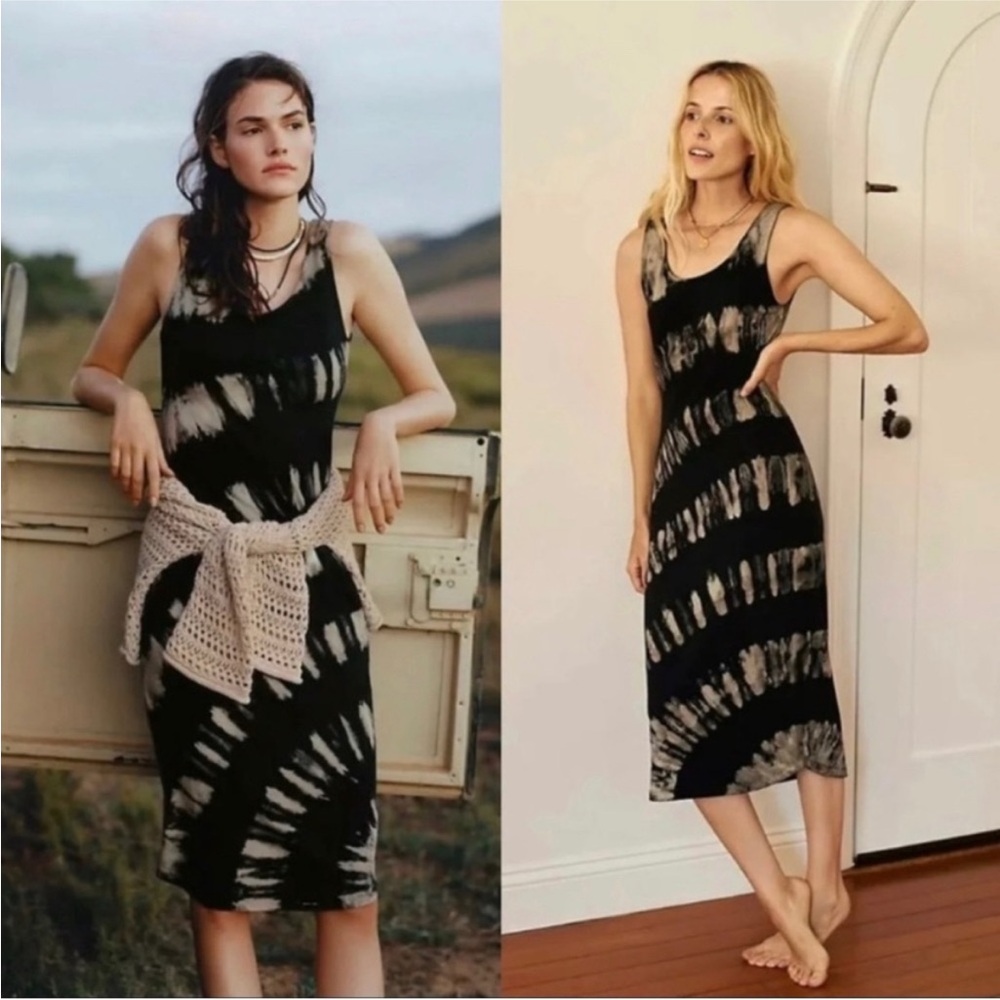 EUC Saturday Sunday x Anthropologie Aloe Tie-Dye Midi Dress XS